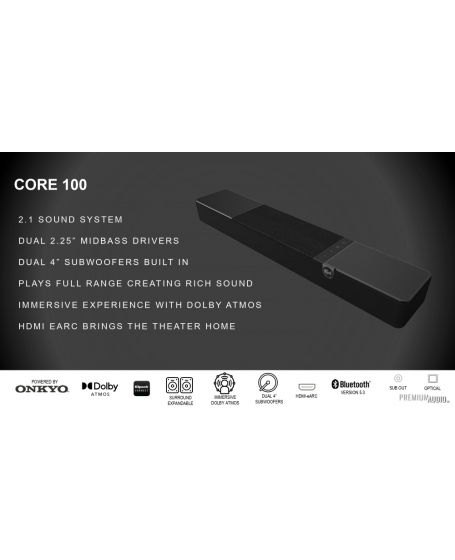 Klipsch Flexus Core 100 Soundbar With Dolby Atmos