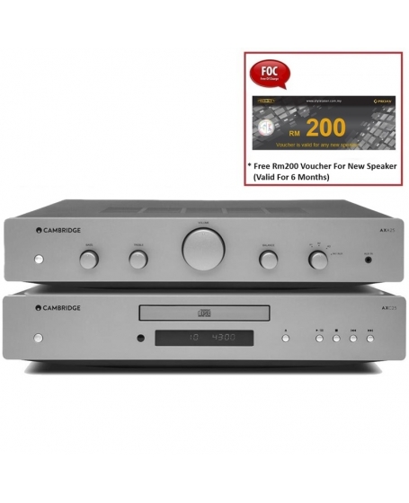 Cambridge Audio AXA25 Integrated Amplifier + AXC25 CD Player