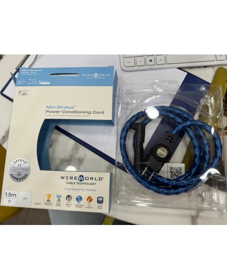 (Z) Wireworld Mini Stratus Figure 8 Power Cable 2Meter US Plug (PL) - Sold Out 06/05/24