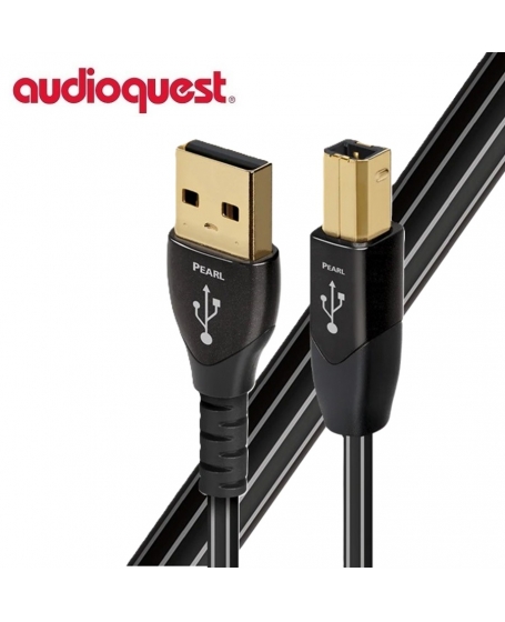Audioques Pearl USB A to B 2.0 USB Cable 1.5Meter