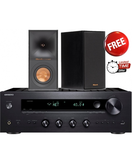 Onkyo TX-8470 Hi-Fi Network Stereo Receiver FREE Klipsch R-40M Bookshelf Speaker