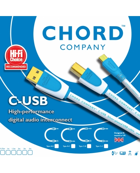 Chord C-USB High Performance Type A to Type C Cable 2Meter