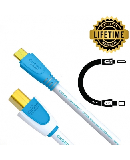 Chord C-USB High Performance Type C to Type B Cable 2Meter