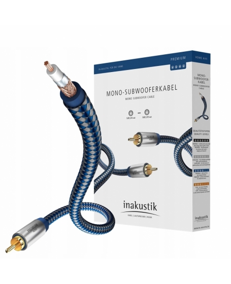 Inakustik Premium Audio Mono Subwoofer Cable 3Meter (PL)