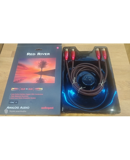 Audioquest Red River XLR to XLR Interconnect Cable 1.5Meter (PL)