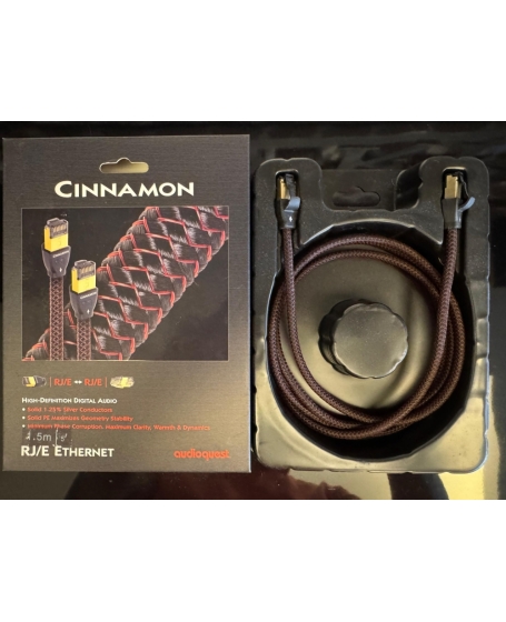 Audioquest Cinnamon RJ/E To RJ/E Ethernet Cable 1.5Meter (PL)