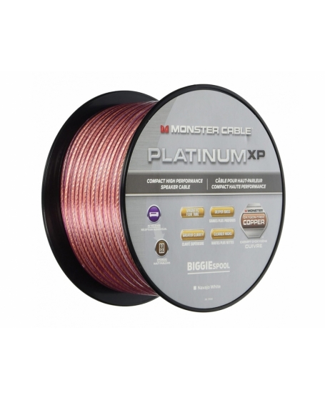 Monster 16 AWG Platinum XP Clear Jacket Speaker Cable (Per meter)