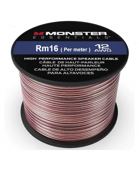 Monster 12 AWG Speaker Wire Copper Cable (Per meter)