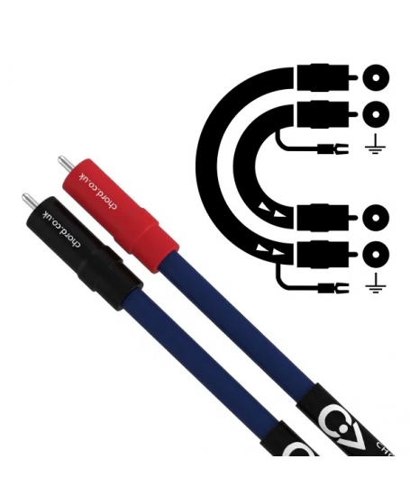 Chord ClearwayX Aray Analogue RCA Interconnect Turntable 1.2 Meter (With Fly Lead) Made In England