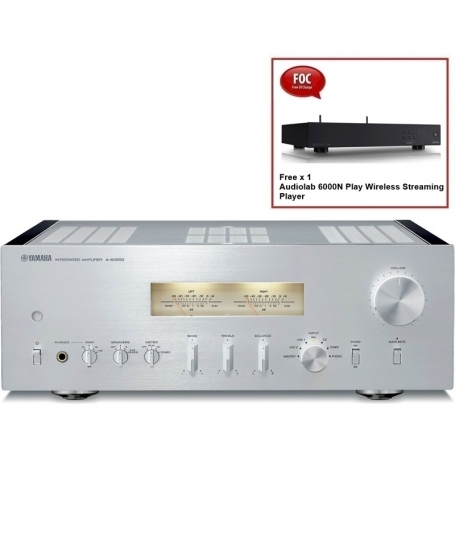 Yamaha A-S2200 Integrated Amplifier FREE Audiolab 6000N Play Wireless Streaming Player