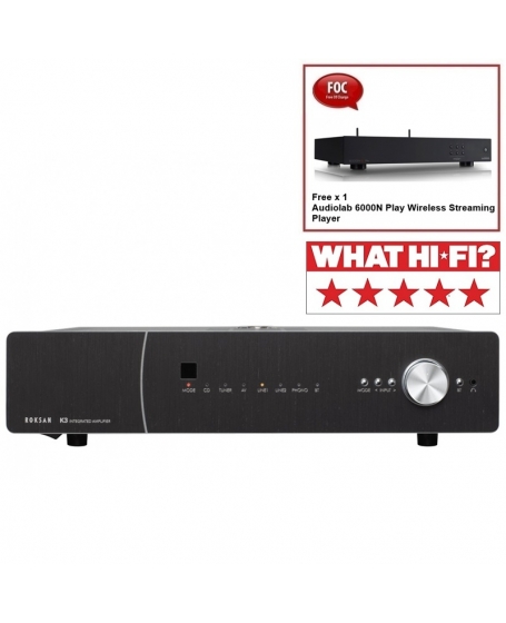 Roksan K3 Integrated Amplifier With Bluetooth FREE Audiolab 6000N Play Wireless Streaming Player