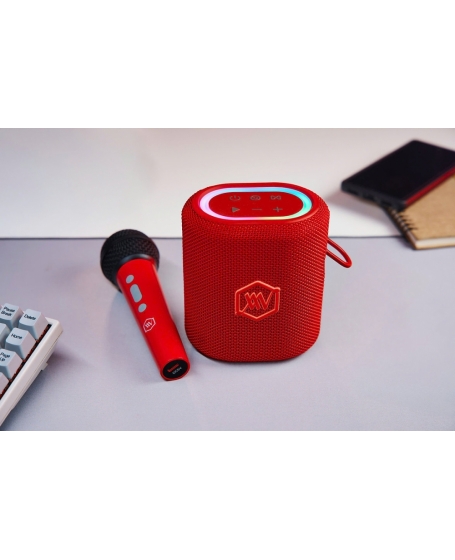 Alpha Works AW-Sonik Plus Bluetooth Party Speaker with Built‑in Karaoke
