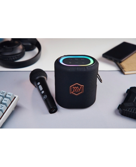 Alpha Works AW-Sonik Plus Bluetooth Party Speaker with Built‑in Karaoke
