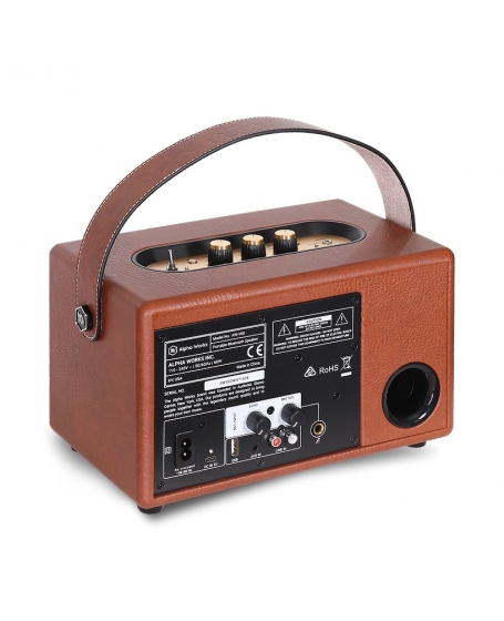 Alpha Works Classic V60 Retro Bluetooth Speaker With Karaoke (DU)