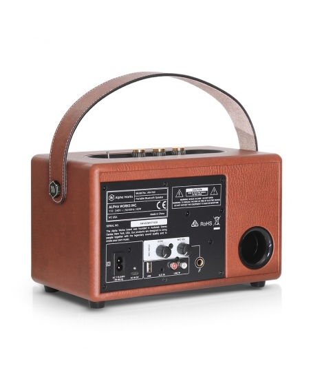 Alpha Works Classic V60 Retro Bluetooth Speaker With Karaoke (DU)