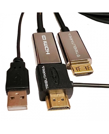 Tributaries UHDAOC 48G Hybrid Active Optical (AOC) HDMI Cable 15 Meter