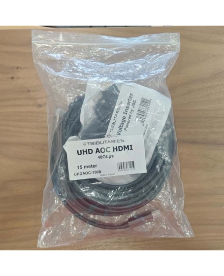Tributaries UHDAOC 48G Hybrid Active Optical (AOC) HDMI Cable 15 Meter