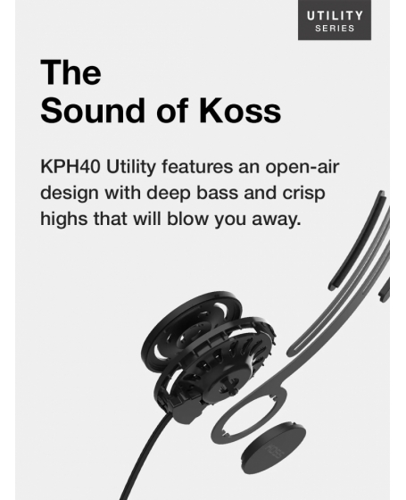 Koss KPH40 Utility On Ear Headphones