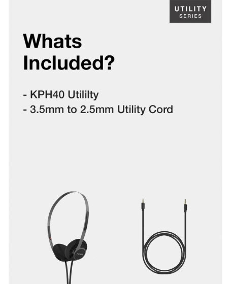 Koss KPH40 Utility On Ear Headphones