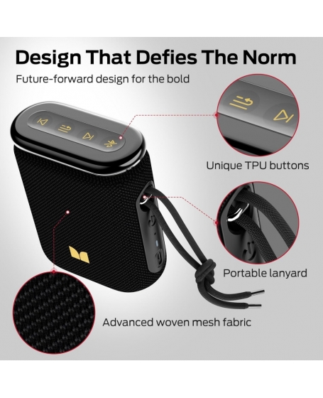 Monster Atomic Pebble Portable Bluetooth Speaker