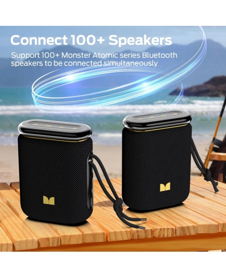Monster Atomic Pebble Portable Bluetooth Speaker