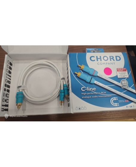 Chord C-Line RCA to RCA Interconnect Cable 1Meter (PL)