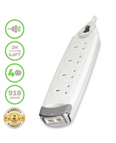 Belkin F9H402sa2M-MY 4-Socket Surge Protector