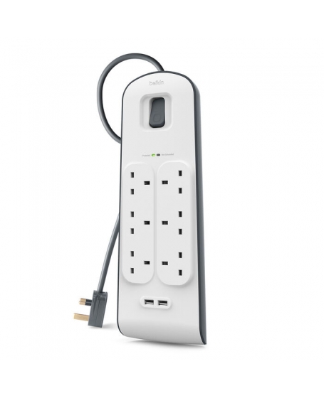 Belkin BSV604sa2M 2.4 Amp USB Charging 6-outlet Surge Protection Strip