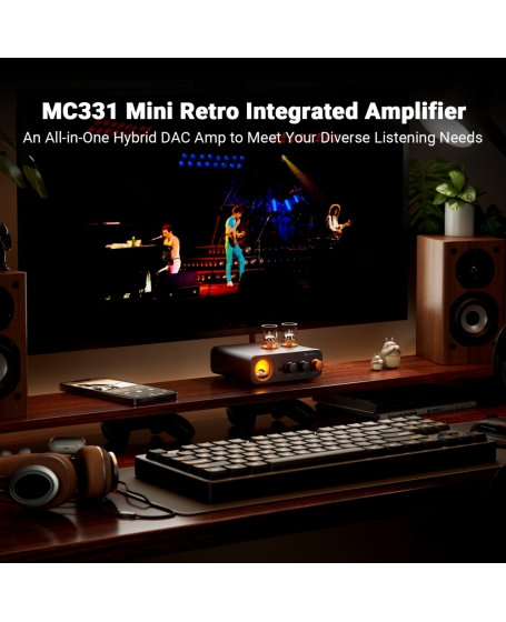 Fosi Audio MC331 Tube Integrated Bluetooth Amp