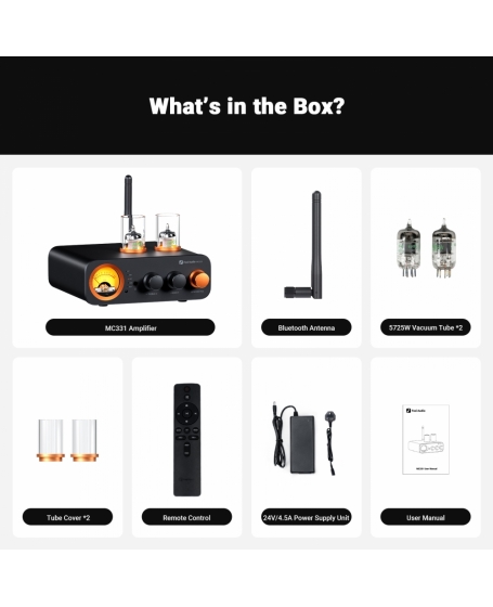 Fosi Audio MC331 Tube Integrated Bluetooth Amp