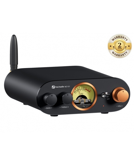 Fosi Audio MC101 VU Meter Stereo Amplifier