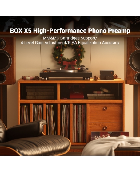 Fosi Audio Box X5 Phono Preamplifier