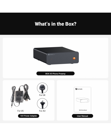 Fosi Audio Box X5 Phono Preamplifier