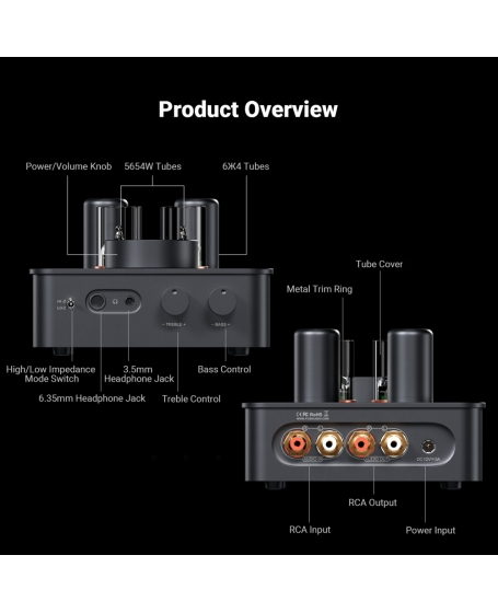 Fosi  Audio GR70 Tube Headphone Amp
