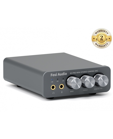 Fosi Audio K5 Pro Gaming DAC Headphone Amplifier