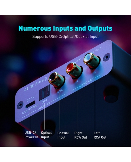 Fosi Audio K5 Pro Gaming DAC Headphone Amplifier