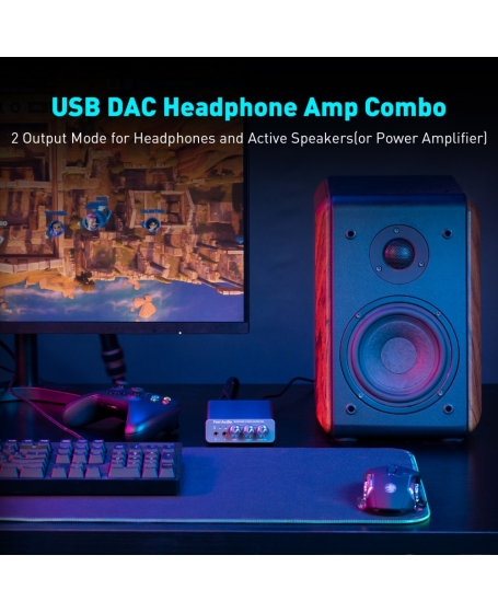 Fosi Audio K5 Pro Gaming DAC Headphone Amplifier