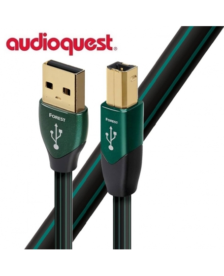 Audioquest Forest A Plug To B Plug USB 2.0 Cable 1.5Meter