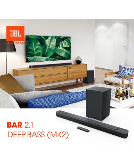 JBL BAR 2.1 Deep Bass (MK2) 2.1 Channel Soundbar with Wireless Subwoofer