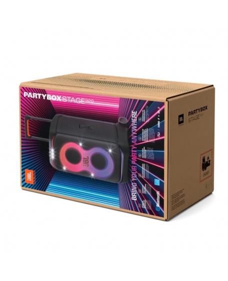 JBL PartyBox Stage 320 Portable Party Speaker with Wheels