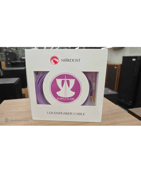 Nordost Purple Flare Speaker Cable (2.5m x 2) With Banana Made in USA (PL)