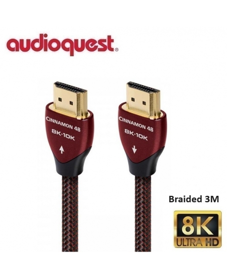 Audioquest Cinnamon 48 8K HDMI Cable 3 Meter (Braided)