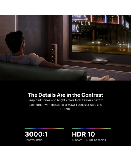 Formovie Cinema Edge 4K UST Laser Projector Featuring Google TV with Netflix